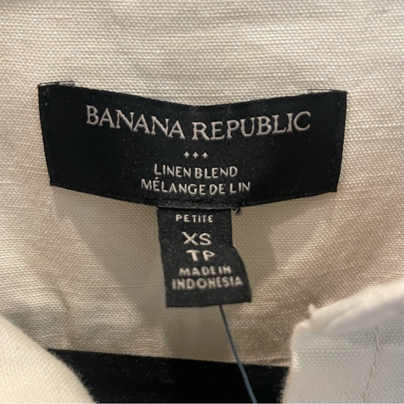 🤍 NWT Banana Republic Linen Blend Jumpsuit (XS Petite) - Picture 6 of 14
